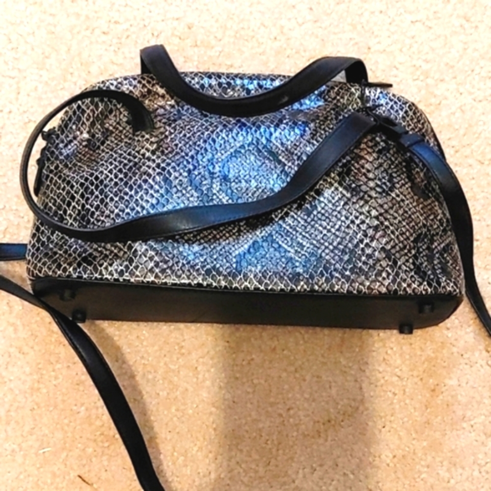 Andrew Marc faux snakeskin purse